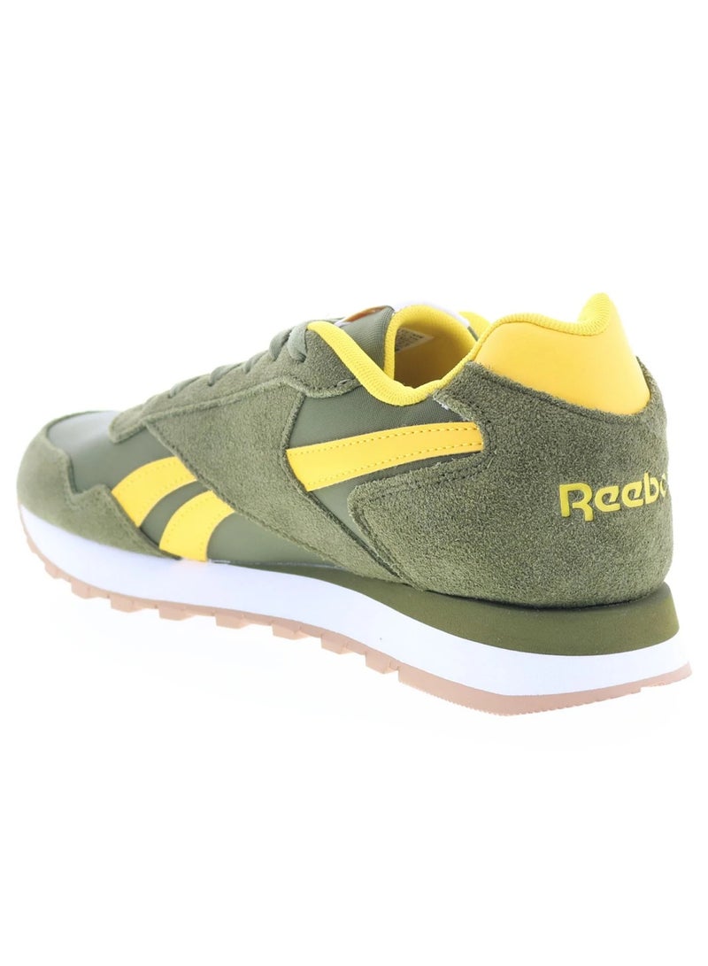 Reebok Glide in Green Yellow Suede for Men - Image 3