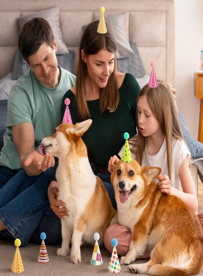 Atiloy 10PCS Birthday Hats for Stuffed Animals Cute Mini Party Hats Tiny Birthday Paper Cone for Stuffed Animals Pets Baby, Accessories - Image 4