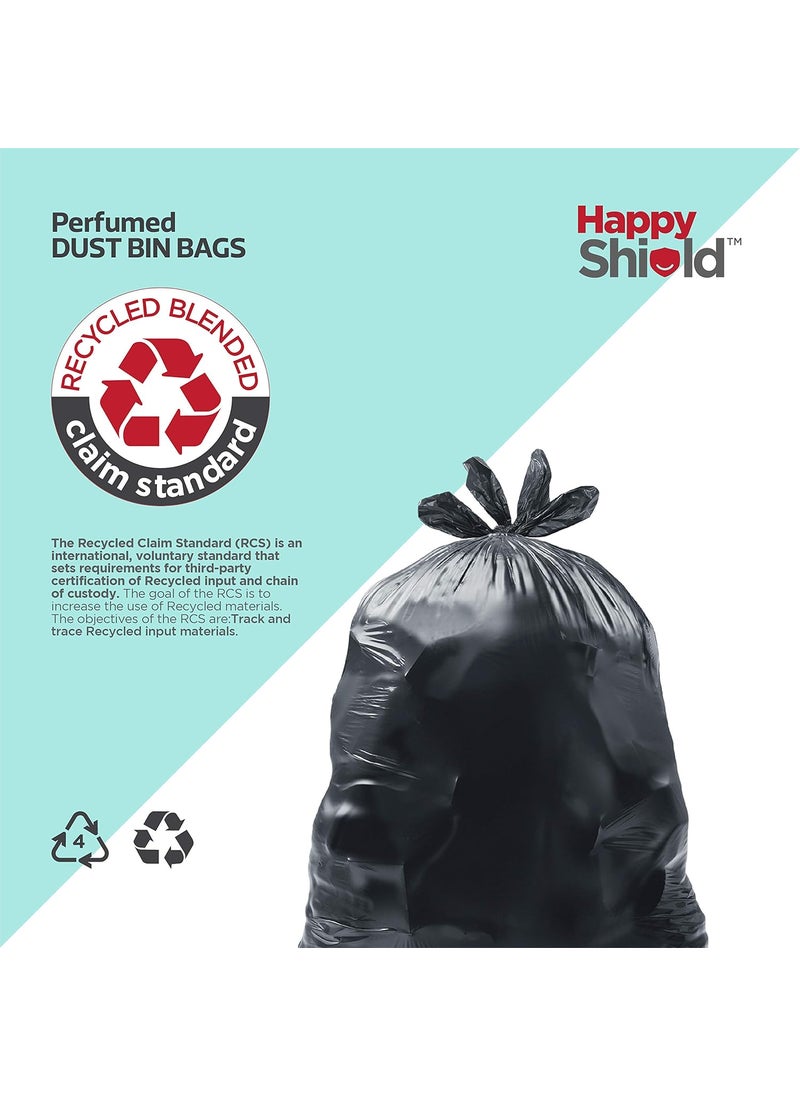 Happy Shield Happy Shield Perfumed Garbage Bags 45 Pieces Large 24x32 Inches 15 piecespack Pack of 3 Black  - Image 2