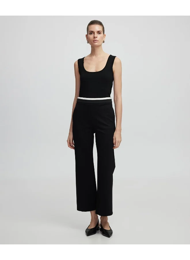 ابيكول Contrast Waist Culotte Trousers