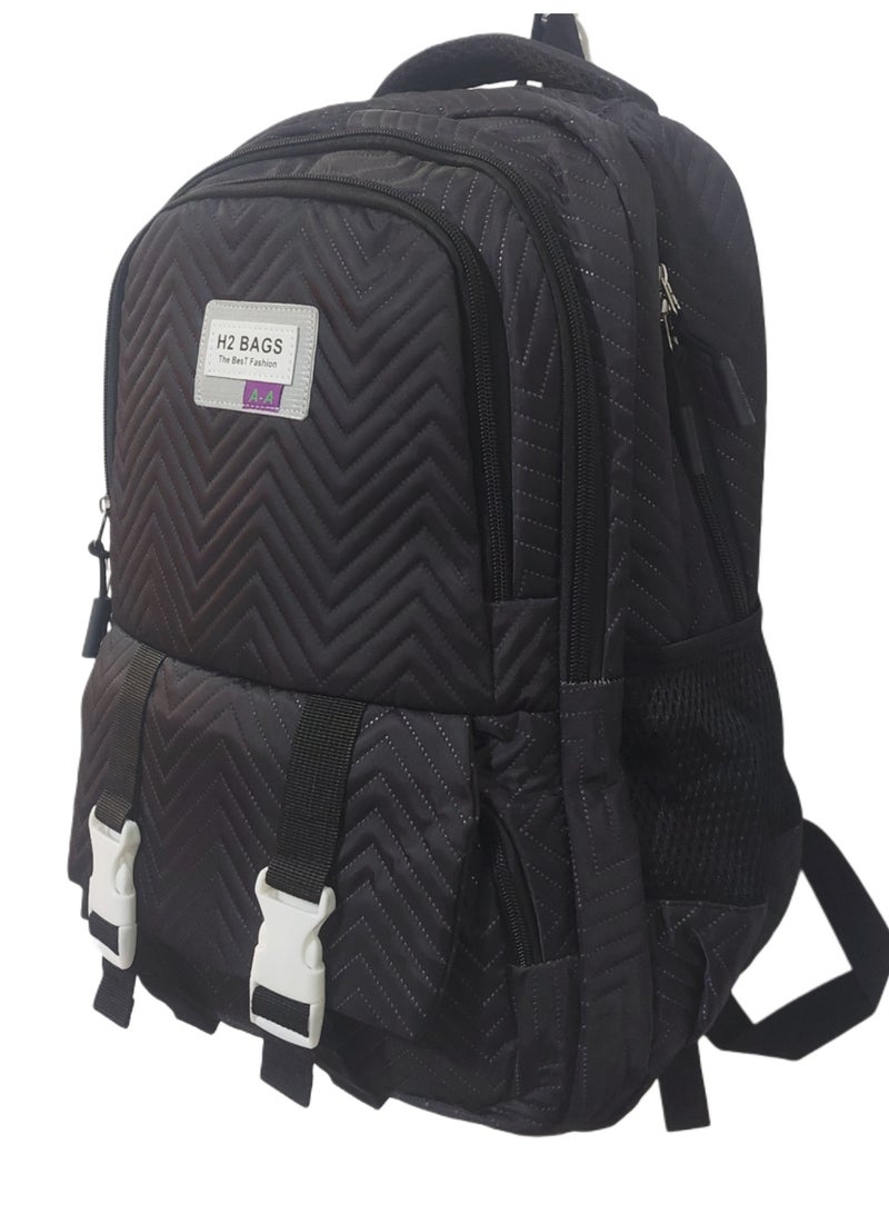 أتش2 شنطة مدرسة كبيرة تريندي ضهر للأطفال - Image 1