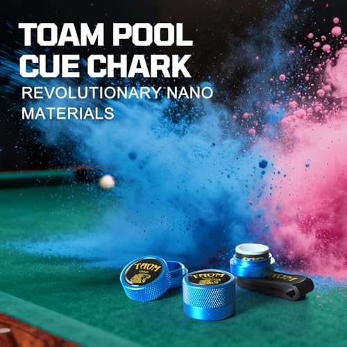 Banly TAOM Round Shaped Pool Cue Chalk, Portable Billiard Chalk with Mini Pool Chalk Holder, Pool Chalk with Magnetic Fixed Belt Clip Pocket Chalker Clip for Billiard Cue Tip Tool Pool Table Accessories - Image 4