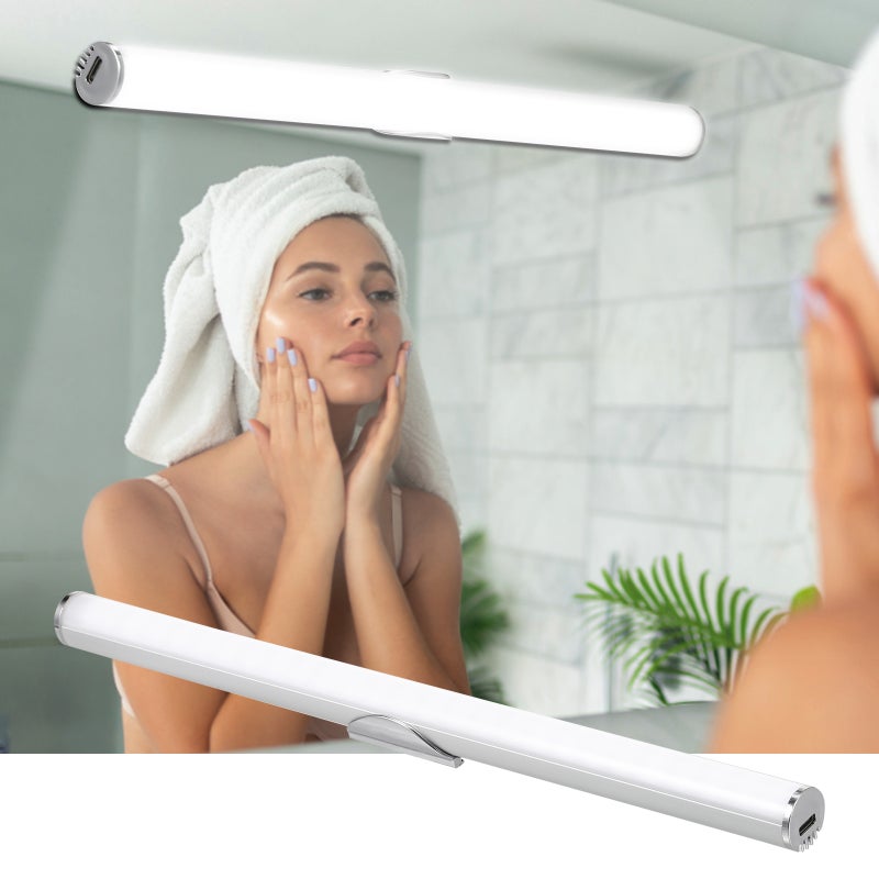 LED Vanity Lights Cabinet Light Mirror Lamp Stepless Dimmable Touch Control Cordless Makeup Light for Mirror Type-C Rechargeable - Image 2