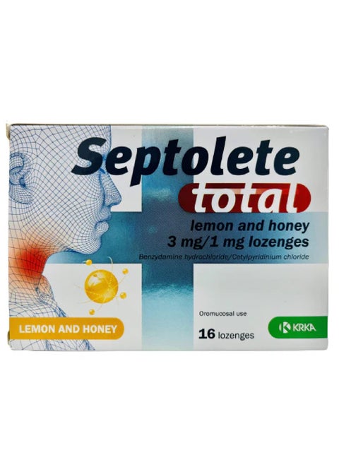 SEPTOLETE TOTAL LEMON&HONEY 16'S