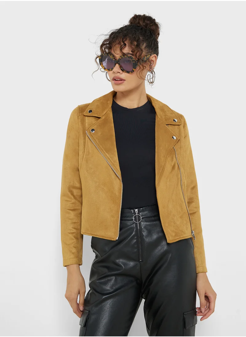 VERO MODA Zip Pocket Detailed Jacket