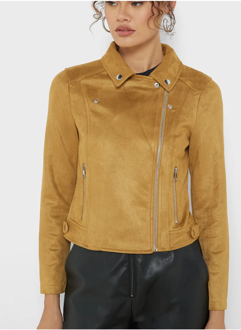 VERO MODA Zip Pocket Detailed Jacket