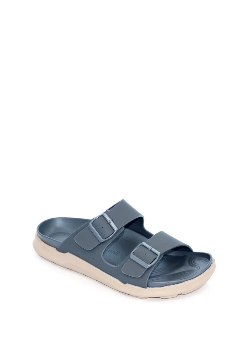 جيومني Kalder1 Traditional Arabic Sandals for Men – Comfortable Leather Slip-On Design – Perfect for Everyday Wear & Occasions -Navy