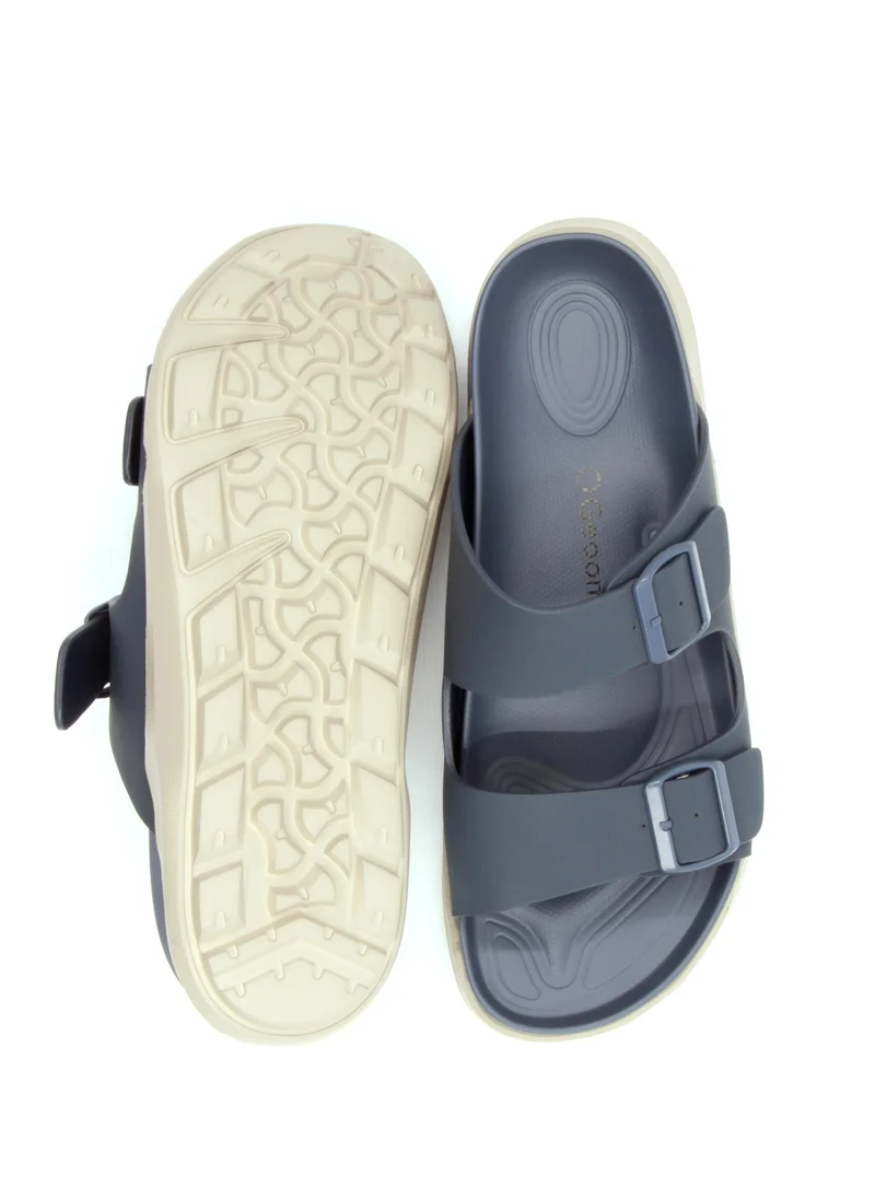 Geoomnii Kalder1 Traditional Arabic Sandals for Men – Comfortable Leather Slip-On Design – Perfect for Everyday Wear & Occasions -Navy