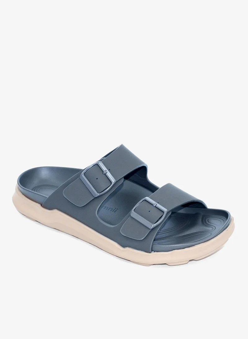 Geoomnii Kalder1 Traditional Arabic Sandals for Men – Comfortable Leather Slip-On Design – Perfect for Everyday Wear & Occasions -Navy