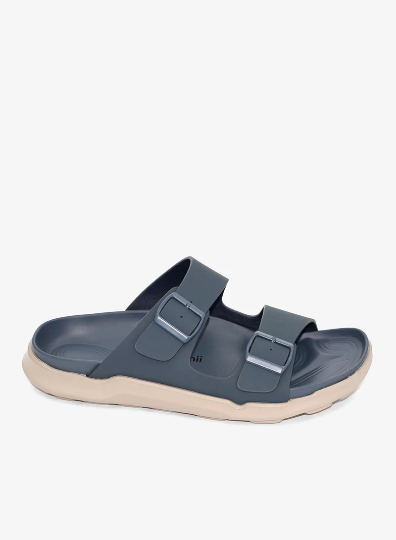 Geoomnii Navy Kalder1 Traditional Arabic Sandals for Men – Comfortable Leather Slip-On Design – Perfect for Everyday Wear & Occasions -Navy for Men | Best Price UAE