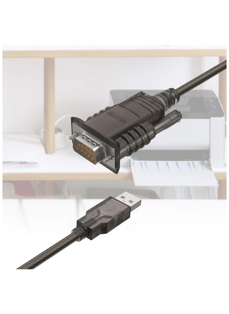 UNITEK - USB 2.0 to Serial RS232 Cable Link PC to Serial devices such as printer, label writer, ISDN terminal adapter - Image 1