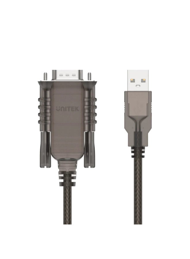 USB 2.0 to Serial RS232 Cable Link PC to Serial devices such as printer, label writer, ISDN terminal adapter 1.5M