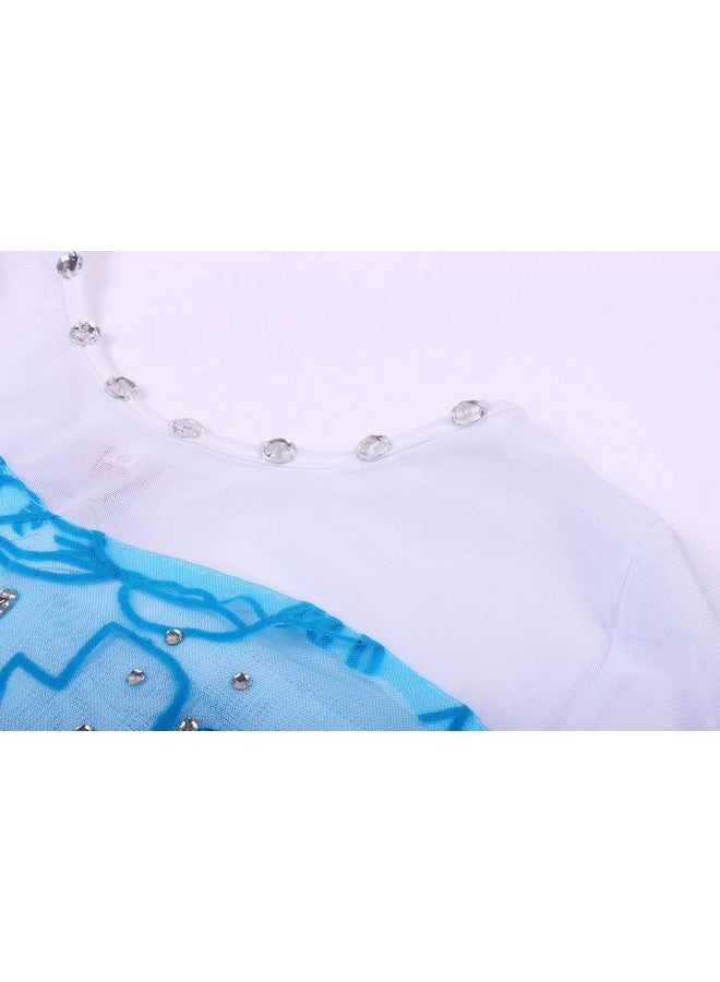 JerrisApparel Princess Dress Queen Costume Cosplay Dress Up with Accessories (3-4, Blue with Accessories) - Image 4