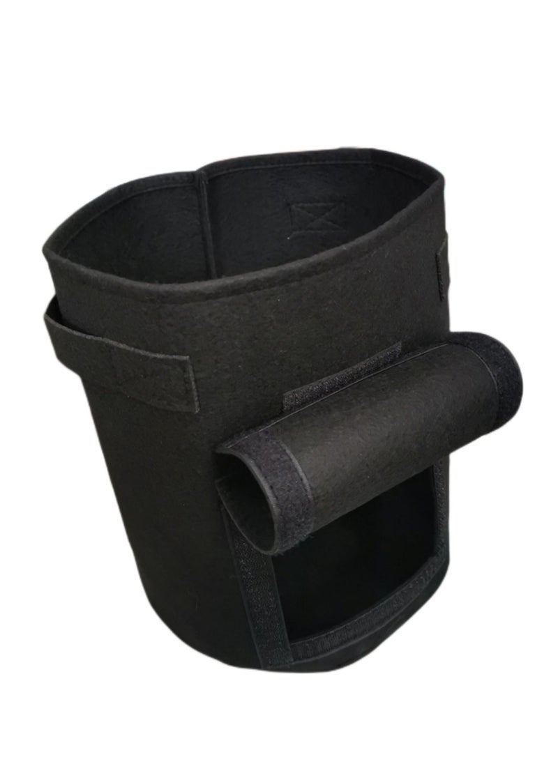NOVOLAN NOVOLAN Potato Planting Bag Potato Grow Bags Potato Grow Bags Sweet Potato Easy To Pick Buckets Bell Pepper Carrot Flowers Tomato Chili Easy To Plant Diameter 23cm Height 30cm (Black)  - Image 1