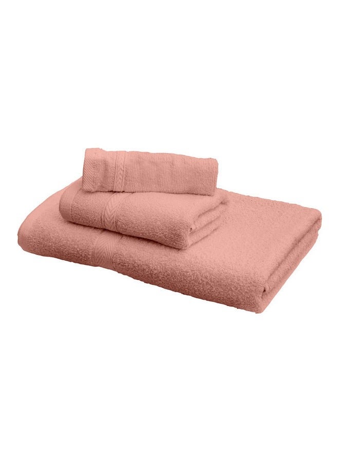 Beauenty 3-Piece Fast Absorbent Towel Set，Household Non-Shedding Absorbent Towel Gifts,Peach - Image 1