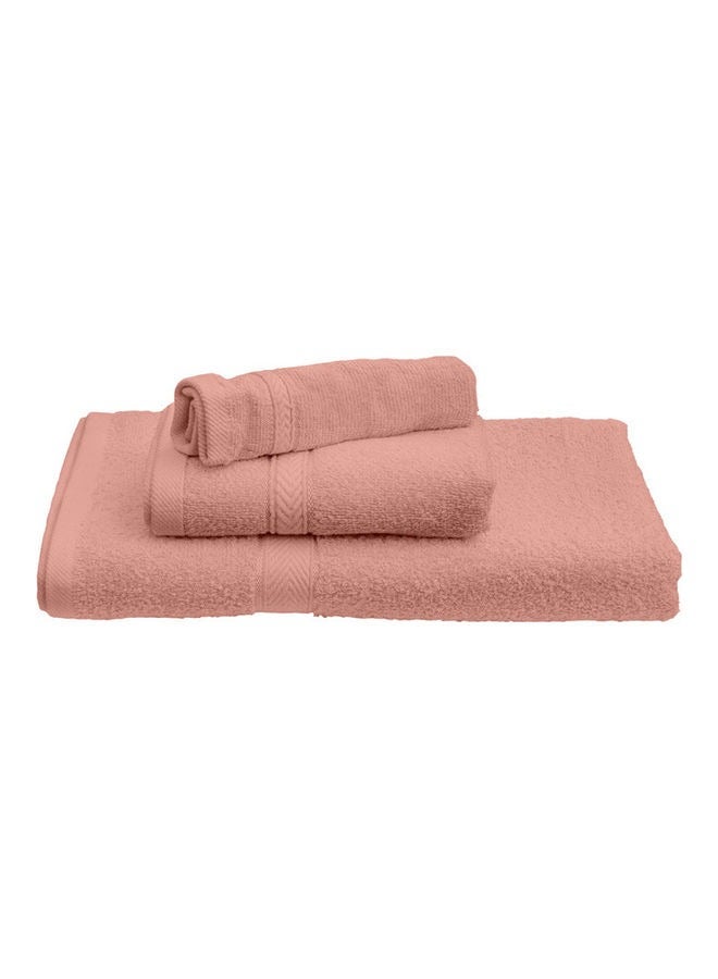 Beauenty 3-Piece Fast Absorbent Towel Set，Household Non-Shedding Absorbent Towel Gifts,Peach - Image 2