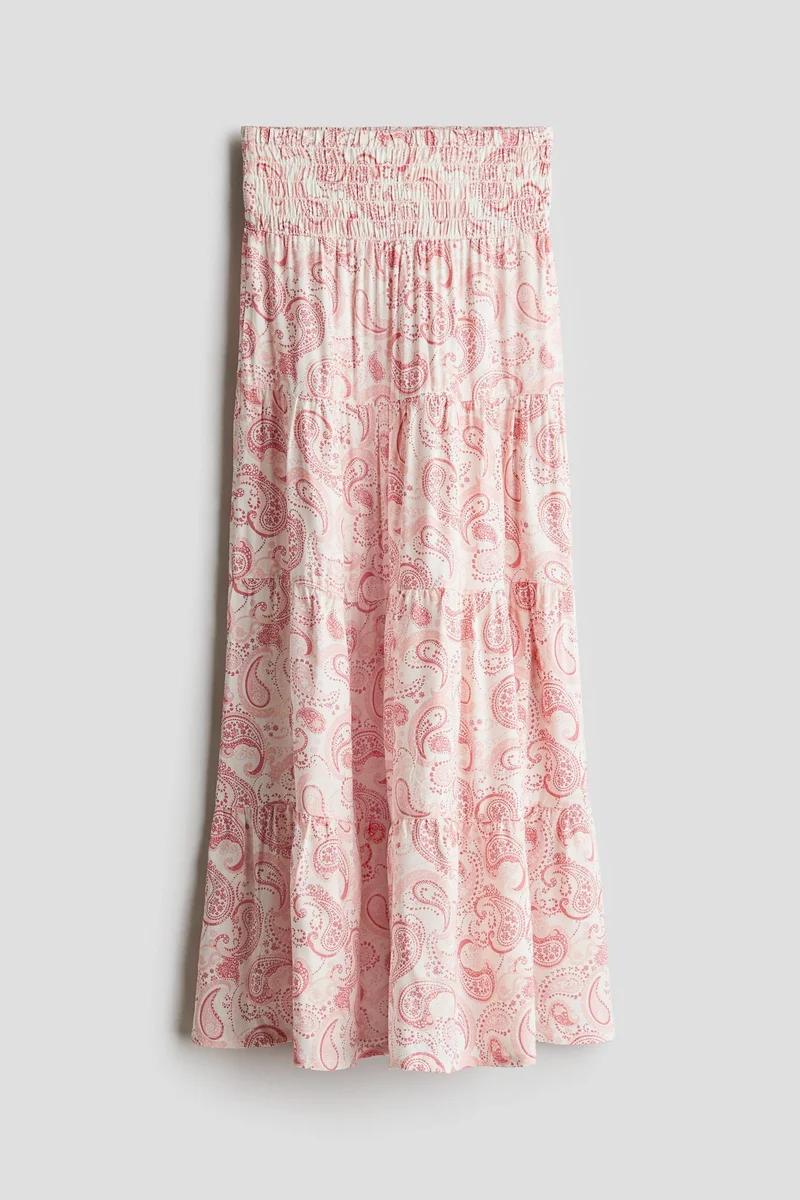 اتش اند ام Smocked tiered skirt