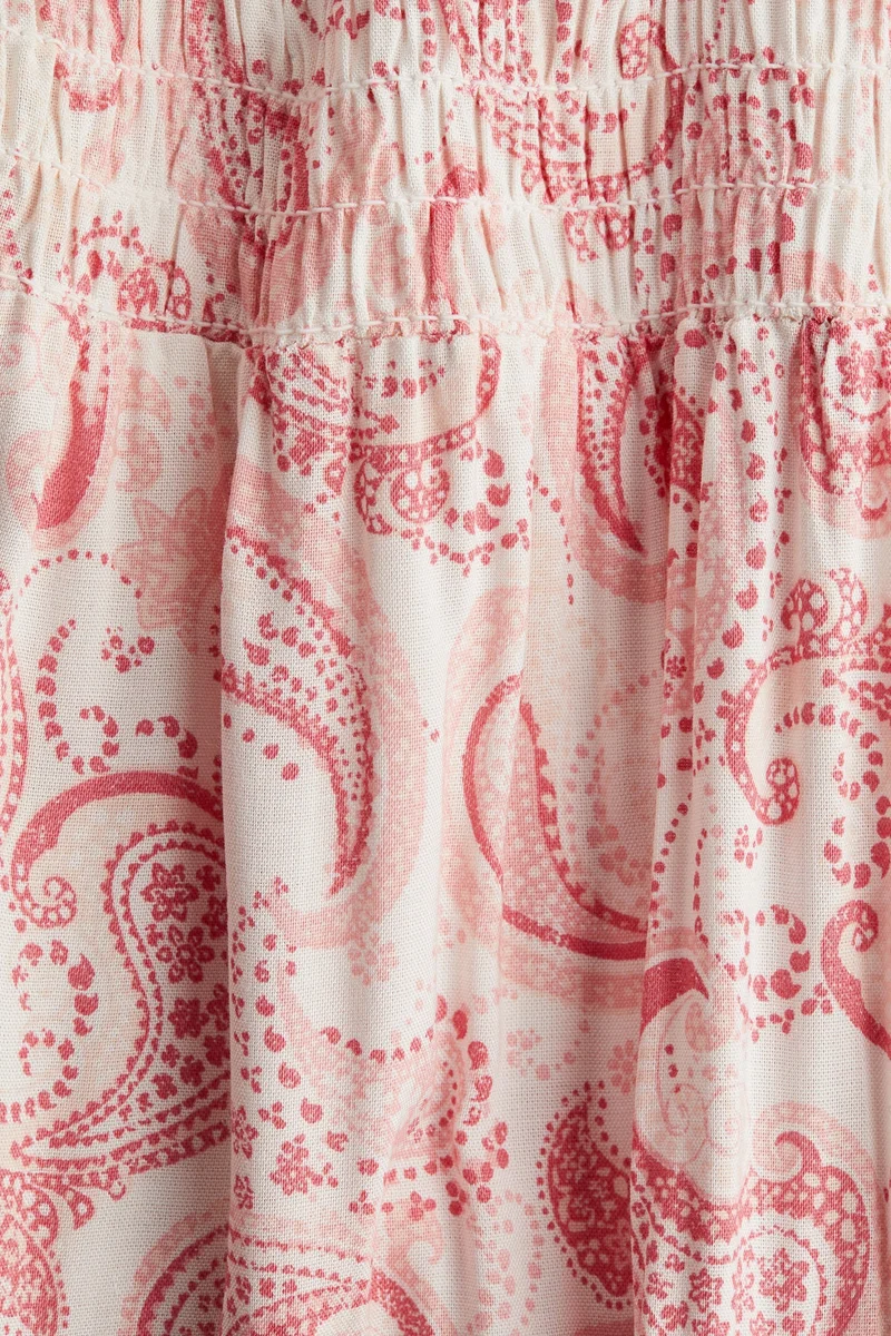 H&M Smocked tiered skirt