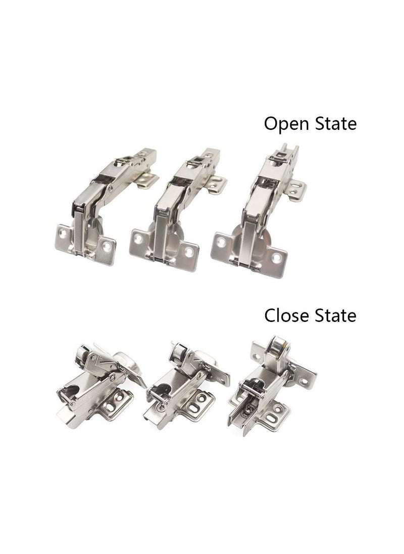 Y&D Cabinet Doors Hinges, KASTWAVE 165 Degree Full Overlay Hinges Frameless Hydraulic Concealed Soft Closing for Corner Kitchen Folden Door (2 Pack)  - Image 3