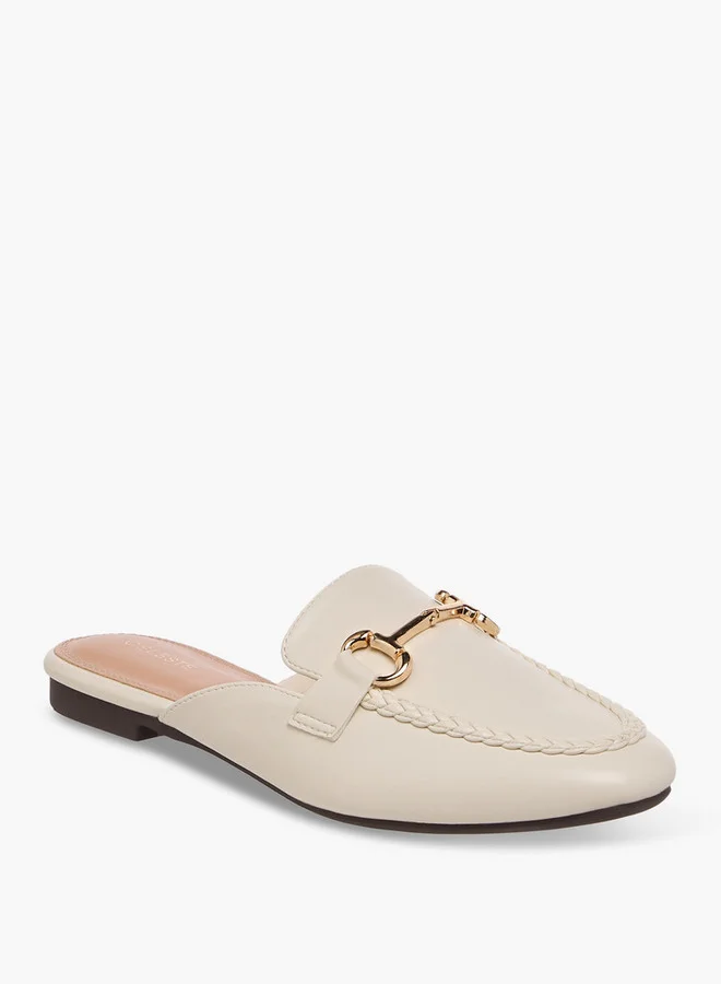 سيليست Women's Metal Accent Slip-On Mules