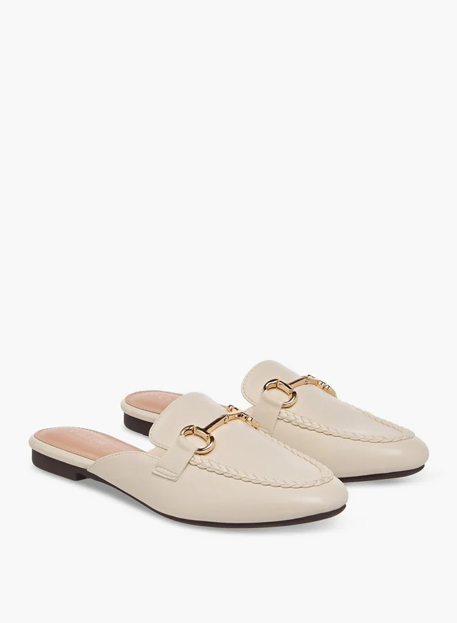 سيليست Women's Metal Accent Slip-On Mules