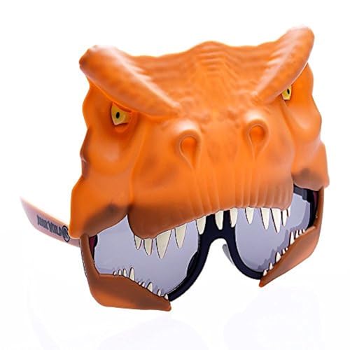 Sun-Staches SunStaches Jurassic World TRex Sunglasses Dinosaur Costume or Dino Party Favor UV 400 One Size Fits Most - Image 1