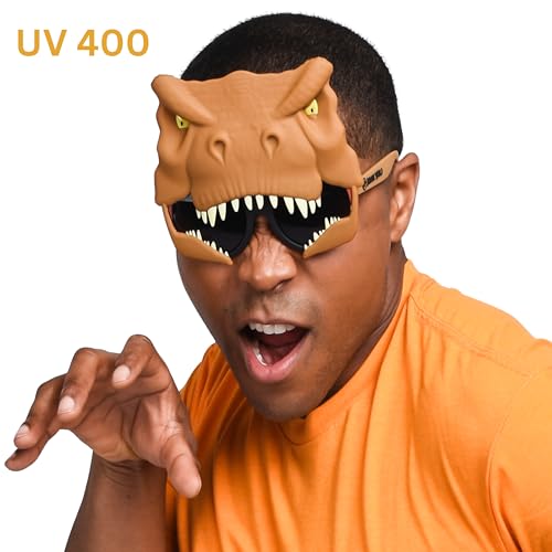 Sun-Staches SunStaches Jurassic World TRex Sunglasses Dinosaur Costume or Dino Party Favor UV 400 One Size Fits Most - Image 5
