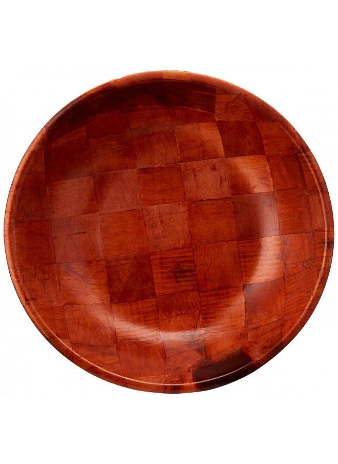 Winco WWB-20 Wooden Woven Salad Bowl, 20-Inch Brown