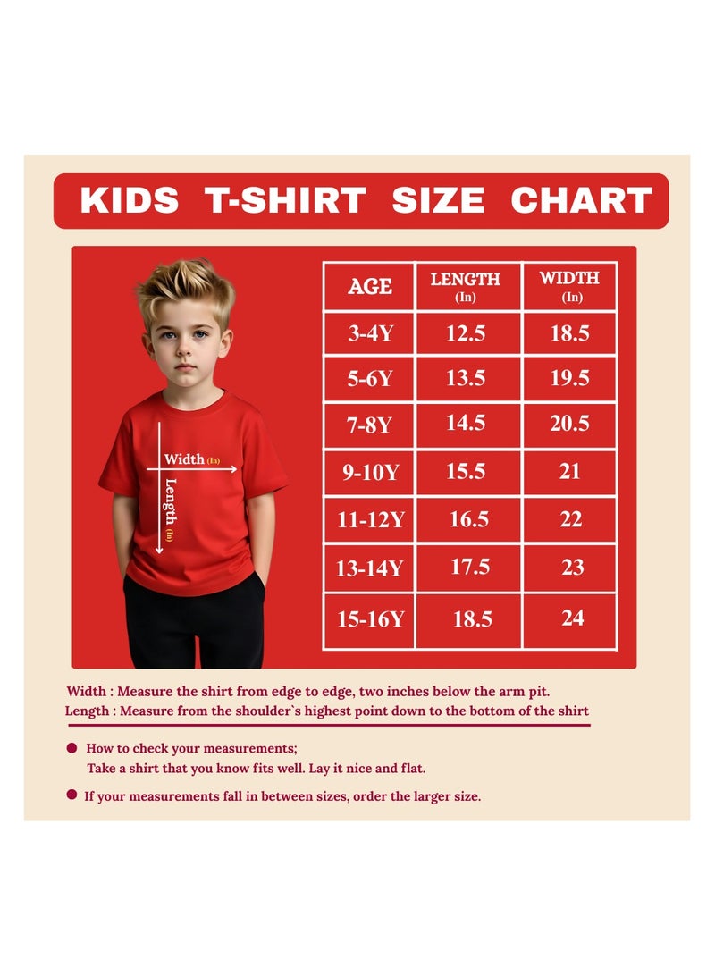 برينت شوب فور مي تي شيرت أحمر للأطفال من Christmas Emoji للأولاد - تي شيرت من القطن الناعم برقبة دائرية وأكمام قصيرة مع وجه مبتسم - رائع للحفلات - Image 2