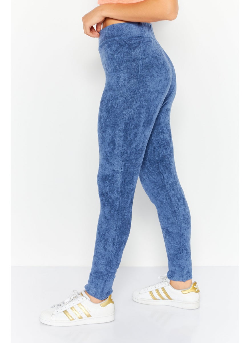 Jones New York - Women Regular Fit Toweling Jogger Pants, Blue - Image 1