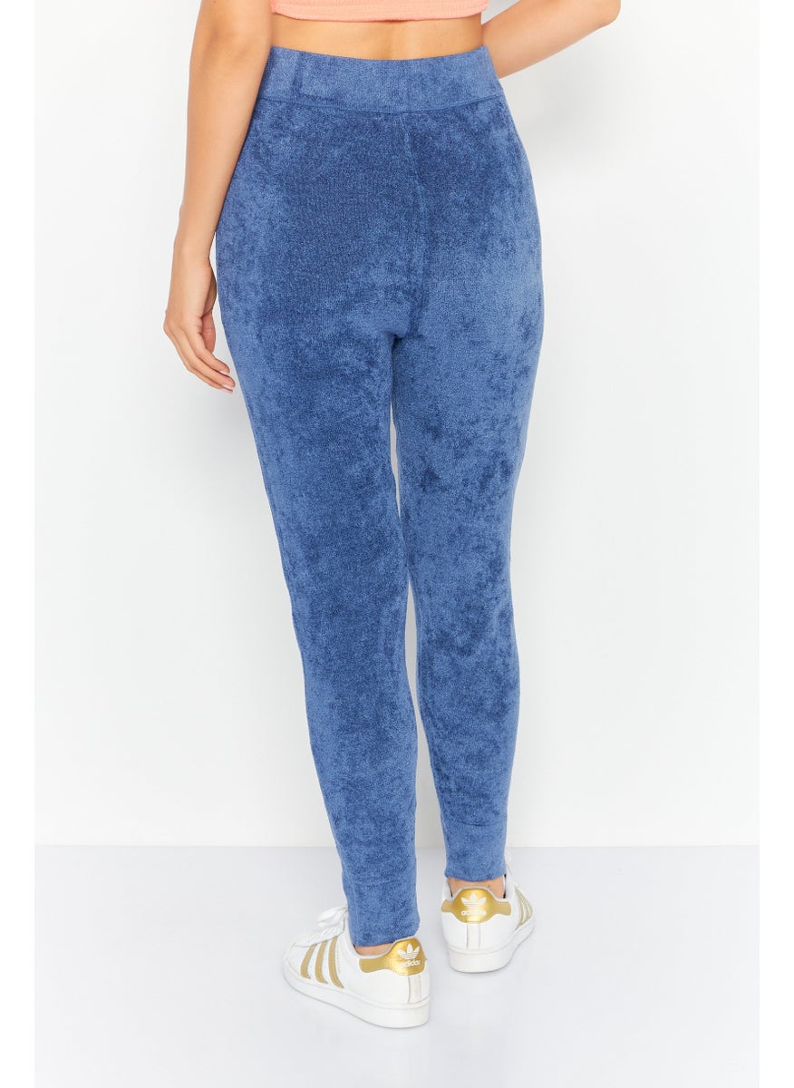 Jones New York - Women Regular Fit Toweling Jogger Pants, Blue - Image 1