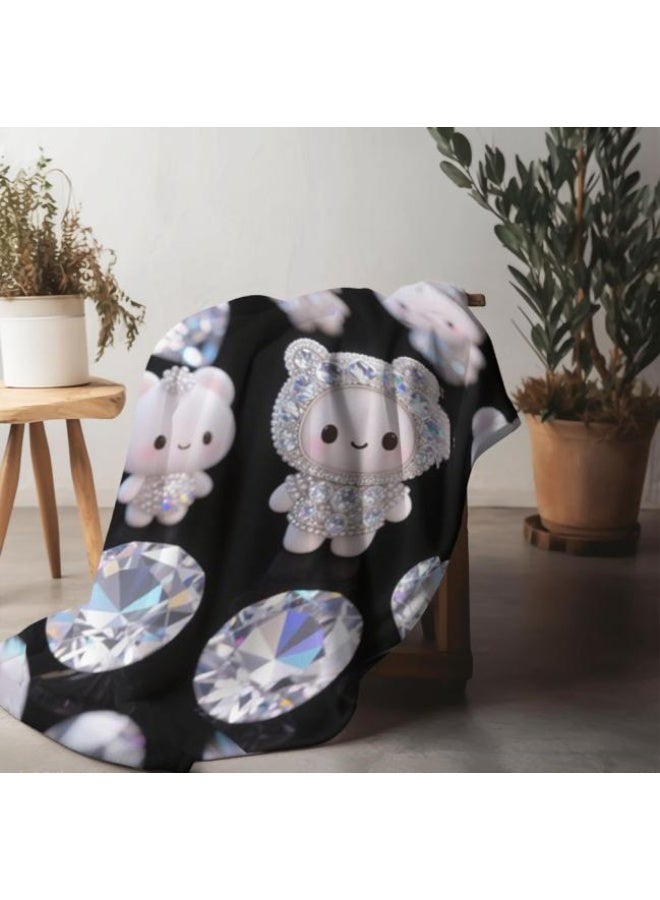 general Baby and children's cartoon flannel thin blanket (warm and comfortable, suitable for sleep, game use) 70cm*100cm - Image 4