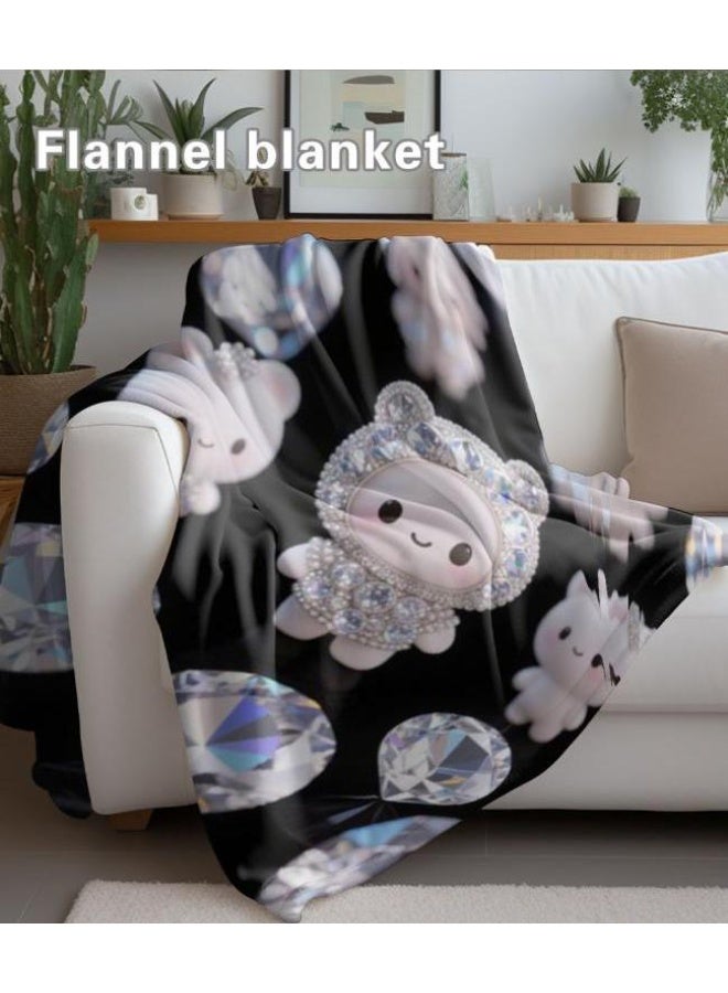 general Baby and children's cartoon flannel thin blanket (warm and comfortable, suitable for sleep, game use) 70cm*100cm - Image 5
