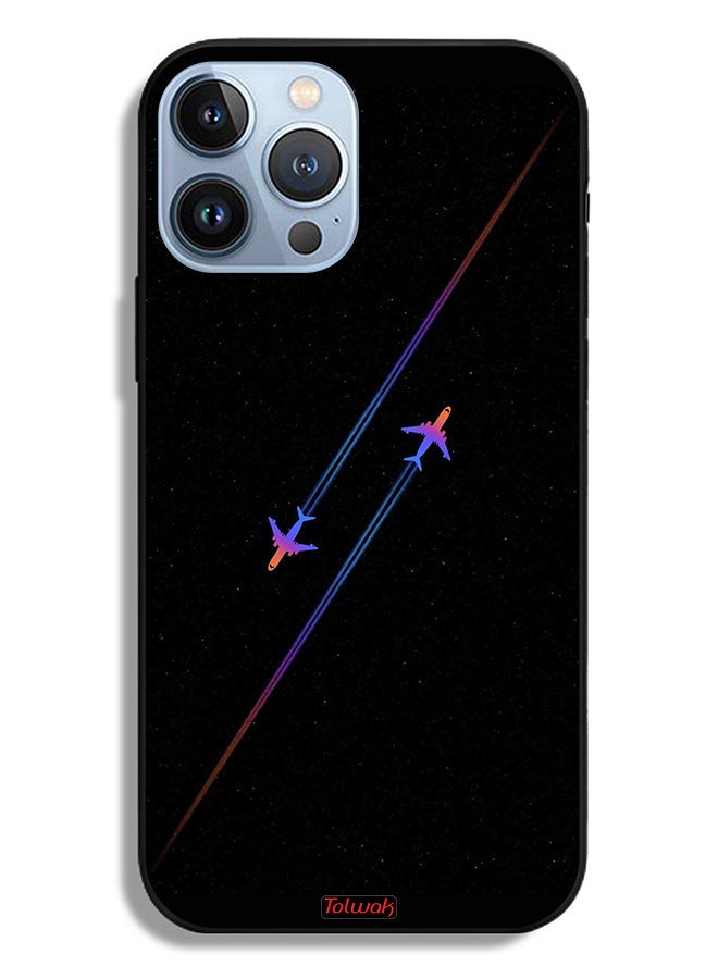 Tolwak Apple iPhone 13 Pro Max Protective Case Airplanes Art - Image 2