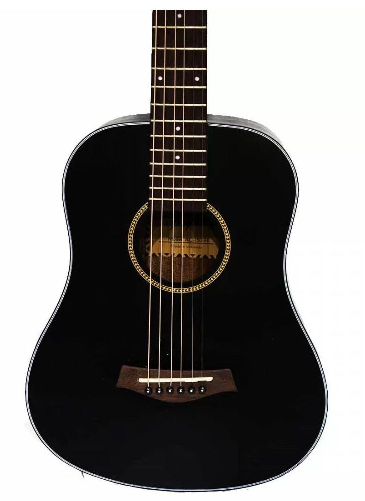 FLIGHT Flight AC150BK 3/4 Size Steel String Acoustic Guitar, Black  - Image 3