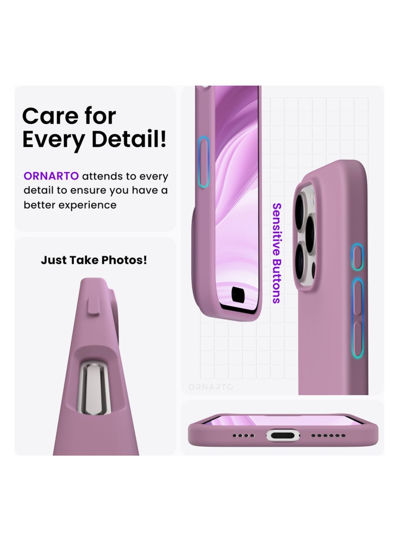 Aookay - Compatible with iPhone 16 Pro Max Case, [Silky and Soft Touch Series] Premium Soft Liquid Silicone Rubber Full-Body Protective Bumper Case for iPhone 16 Pro Max (Black Currant) - Image 1