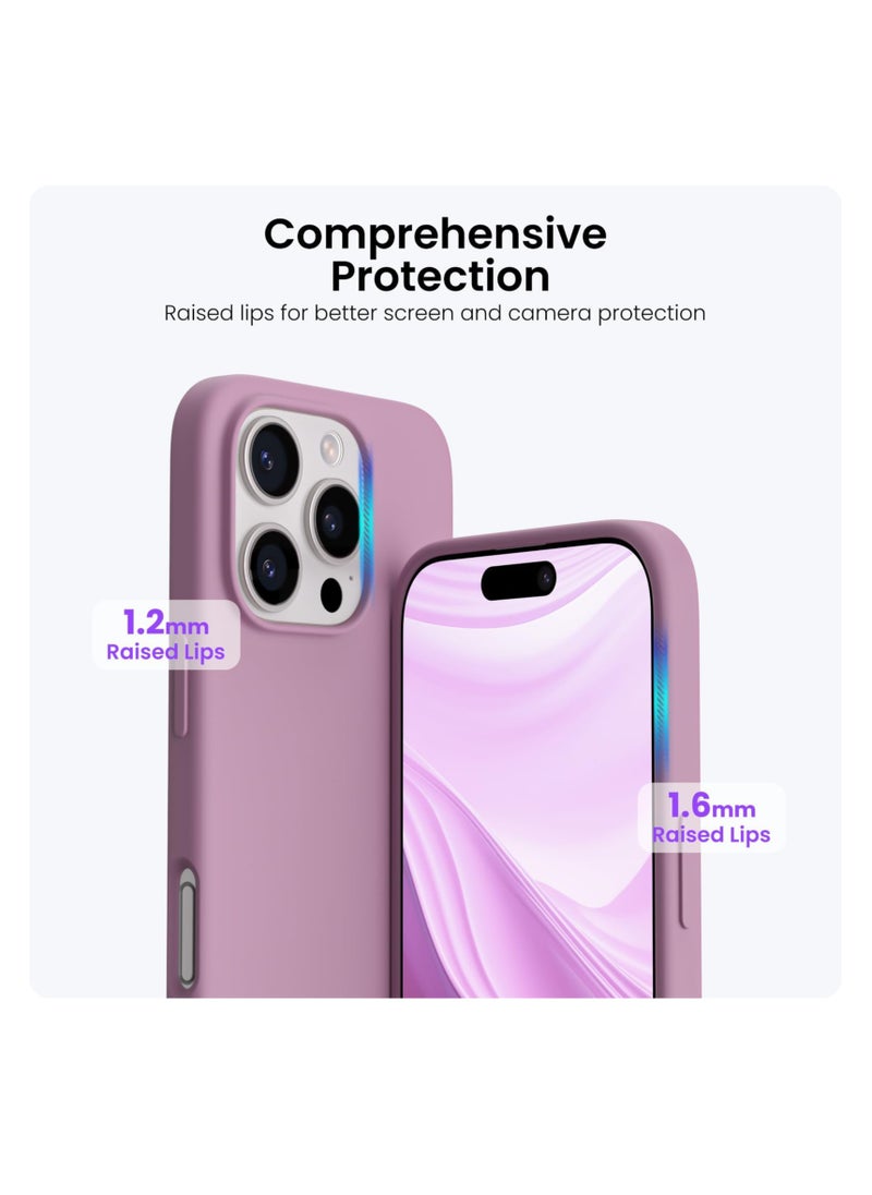 Aookay - Compatible with iPhone 16 Pro Max Case, [Silky and Soft Touch Series] Premium Soft Liquid Silicone Rubber Full-Body Protective Bumper Case for iPhone 16 Pro Max (Black Currant) - Image 1
