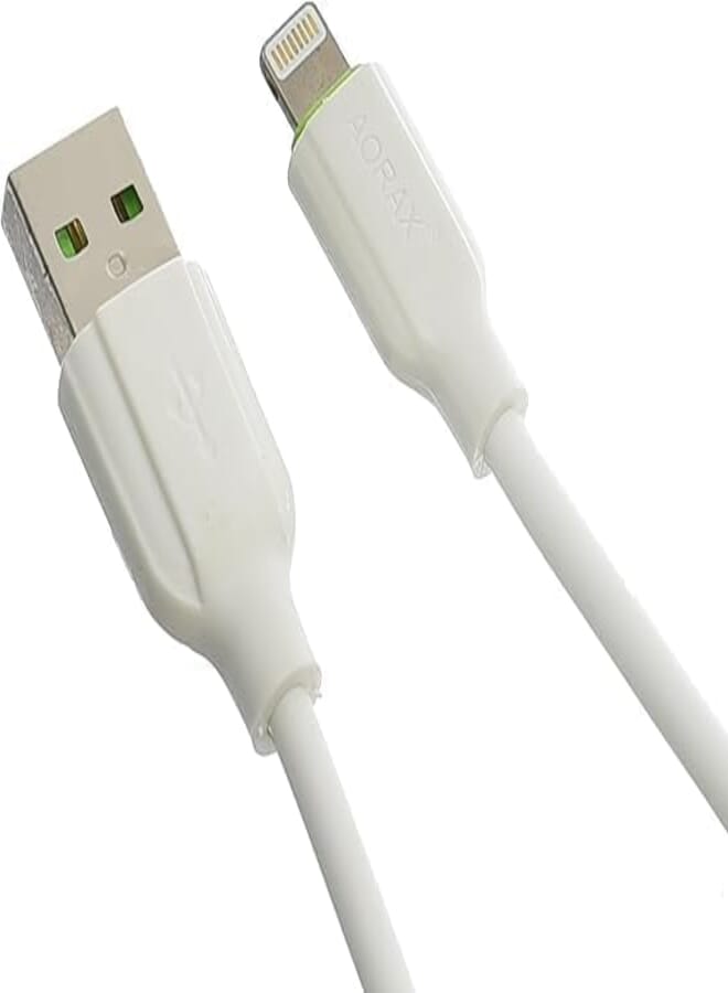 Aorax MY-II USB-A to L Fast Charging Data Cable 1M 20W Compatible with iPhone - White
