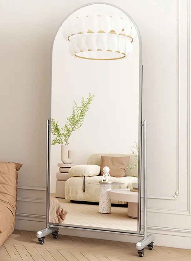DubaiGallery Freestanding Floor Mirror with Stand,Large Full Body Wall Mirror,Wall-Mounted or Leaning,Aluminum Alloy Frame  - Image 1