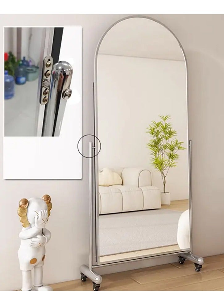 DubaiGallery Freestanding Floor Mirror with Stand,Large Full Body Wall Mirror,Wall-Mounted or Leaning,Aluminum Alloy Frame  - Image 3