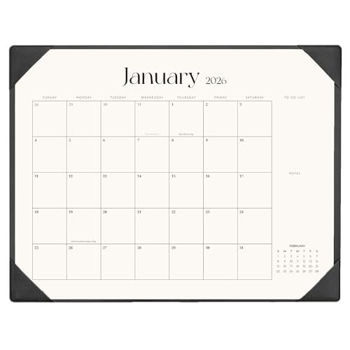 Adronix Desk Calendar 20262027 with Desk Mat 22 x 17 Large Desk Pad Calendar Runs from January 2026 to June 2027 Office Supplies Desktop Monthly Calendar for Home Office - Image 1