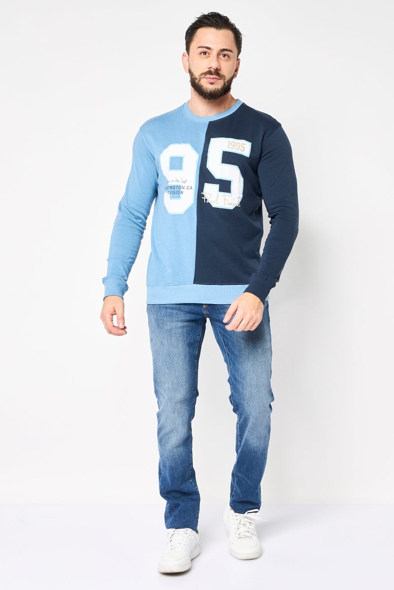 Paul Frank Men Crew Neck Graphic Print Long Sleeve Sweatshirt, Multicolor  - Image 2