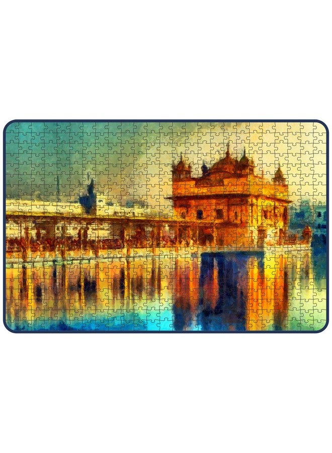 Webby Golden Temple Painting Jigsaw Puzzle, 500 Pieces - Image 2