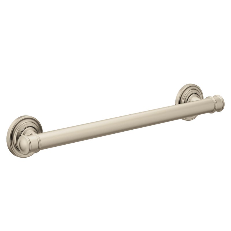 Moen YG6424BN Bathroom Safety 24-Inch Stainless Steel Traditional Bathroom Grab Bar, Brushed Nickel - Image 3