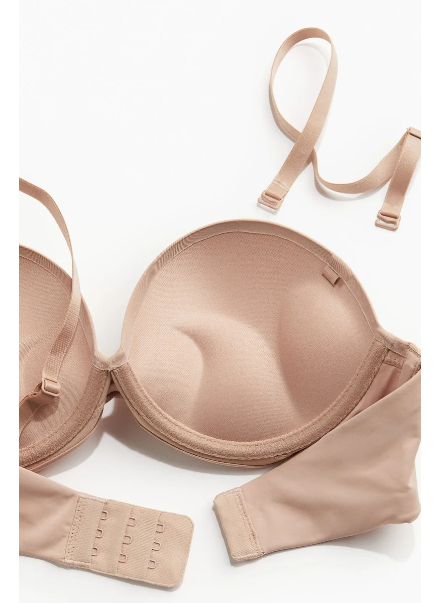اتش اند ام Microfibre Super Push-Up Balconette Bra