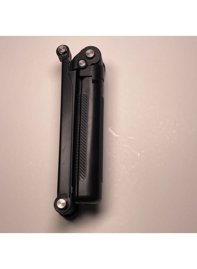 A Adjustable Lever Three-section Selfie Stick With Three-legged Selfie Stick Suitable For Gopro Camera-Color:White - Image 3