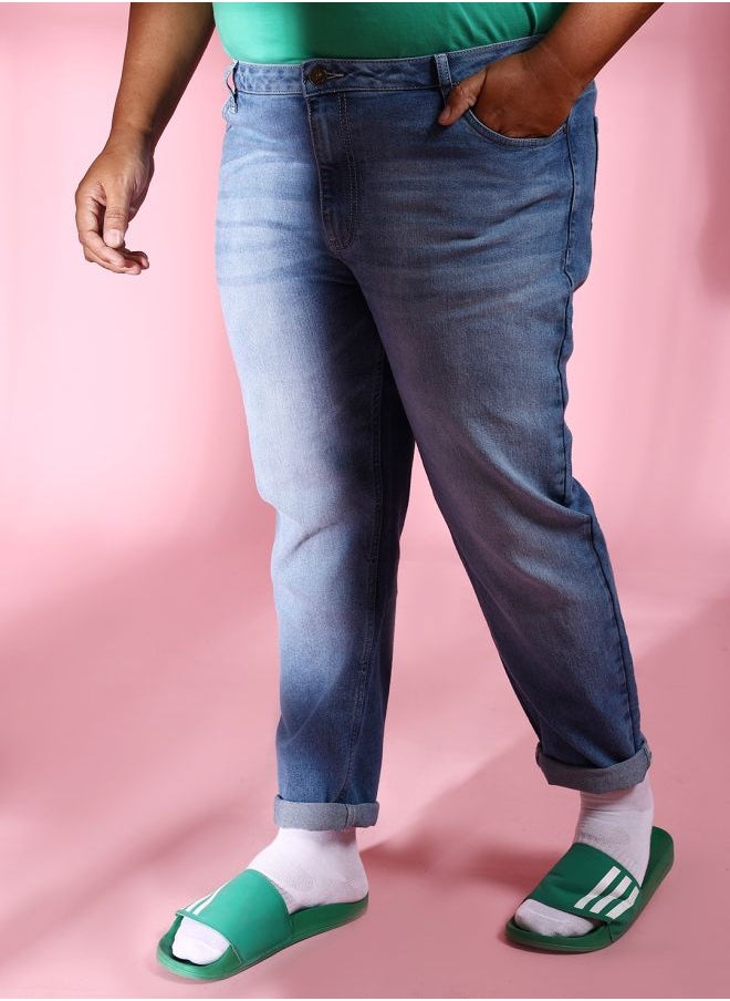 HARDSODA Men Plus Size Slim Fit Solid Mid-Rise Stretchable Jeans  - Image 3