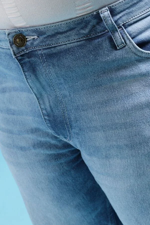HARDSODA Men Plus Size Slim Fit Solid Mid-Rise Stretchable Jeans
