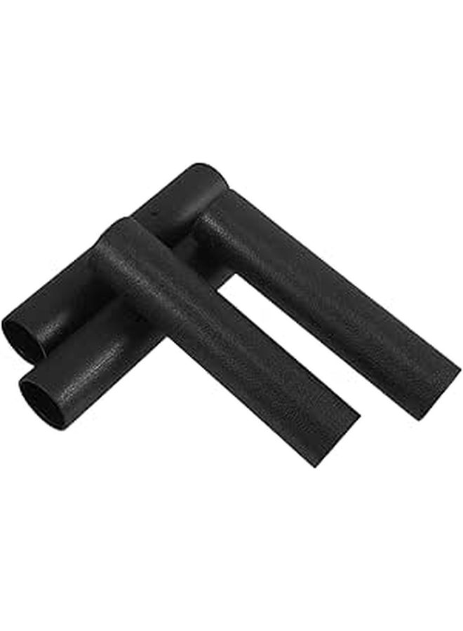 Ergonomic Rubber Dumbbell Grips Non Slip Barbell Handle Covers for Weightlifting Strength Training - Image 1