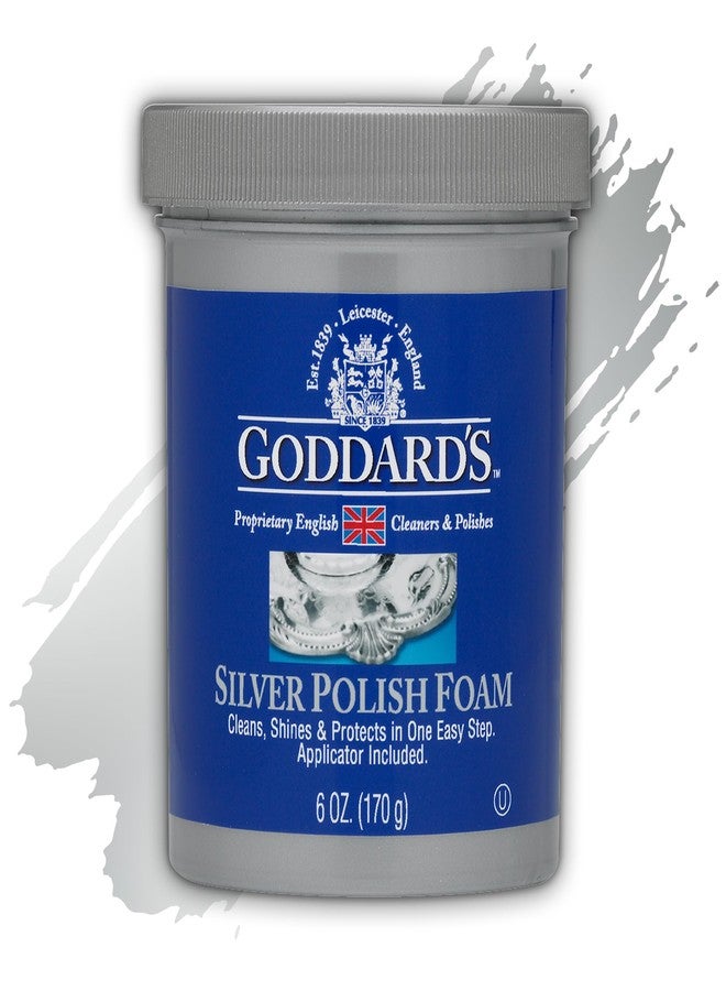 GODDARD'S Goddard’s Silver Polish Foam, Silver Jewelry Cleaner for Antiques, Accessories, Ornaments, Silver Cleaner, Silverware Protection, Tarnish Remover for Sterling Silver Jewelry, Sponge Applicator, 6 oz - Image 1